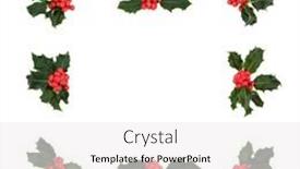  Presentation with new season - Slide deck with natural-winter-christmas-new-year background and a white colored foreground