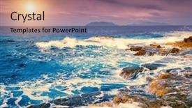  Presentation with filter - Beautiful slides featuring natural wonders - fantastic view of the cape backdrop and a coral colored foreground