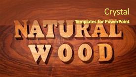  Presentation with wood - Slides with natural-wood-inscription-by-wooden background and a tawny brown colored foreground