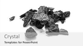  Presentation with charcoal - Audience pleasing slide deck consisting of natural-wooden-charcoal-on-white backdrop and a light gray colored foreground