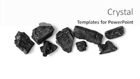  Presentation with charcoal - Slides having natural-wooden-charcoal-on-white background and a white colored foreground