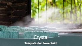  Presentation with wool - Theme consisting of natural wool dyeing background and a seafoam green colored foreground