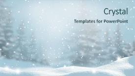  Presentation with moon trees - Colorful theme enhanced with nature - beautiful winter night landscape backdrop and a sky blue colored foreground