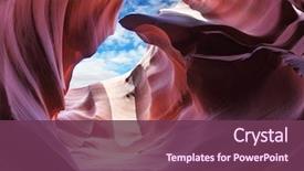  Presentation with navajo - PPT theme enhanced with nature - exit slot canyon the magic background and a violet colored foreground