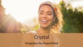  Presentation with african sunset - Slides featuring nature - portrait of beautiful african american background and a coral colored foreground