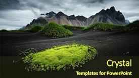  Presentation with batman - Slide set featuring nature - stunning image of rippled beach background and a tawny brown colored foreground