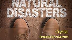  Presentation with top view - Beautiful theme featuring nature - top view of boot backdrop and a tawny brown colored foreground