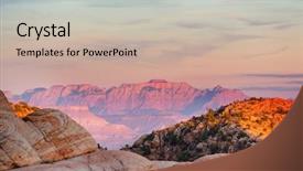  Presentation with living coral - Colorful slides enhanced with nature - zion national park beautiful unspiring backdrop and a mint green colored foreground