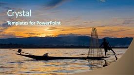  Presentation with december - Slides consisting of nature am 09 - inle lake myanmar - december background and a  colored foreground