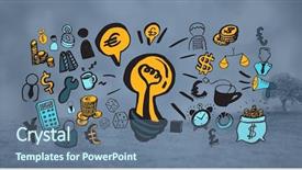  Presentation with animation - Slide deck enhanced with nature animation - digital composite of digital composite background and a ocean colored foreground