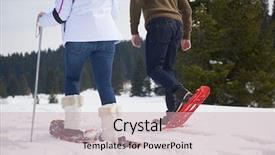  Presentation with snow day - Audience pleasing PPT theme consisting of nature at beautiful winter backdrop and a soft green colored foreground