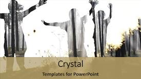  Presentation with nature sunset of colors - PPT theme with nature at sunset double background and a coral colored foreground