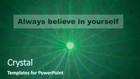  Presentation with motivational - Cool new presentation design with nature background always believe backdrop and a ocean colored foreground