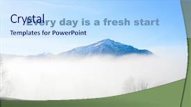  Presentation with fresh start - Presentation design enhanced with every day is a fresh background and a sky blue colored foreground