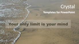  Presentation with motivational - Presentation theme consisting of nature background your only limit background and a gray colored foreground