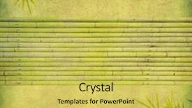  Presentation with antique paper texture - Colorful presentation design enhanced with nature clip art - bamboo on old grunge antique backdrop and a  colored foreground