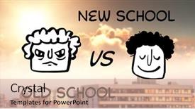  Presentation with digital government - Slide deck consisting of nature clip art - digital composite image of frowning background and a coral colored foreground