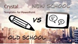  Presentation with digital image - Slides with nature clip art - digital composite image of pencil background and a lemonade colored foreground