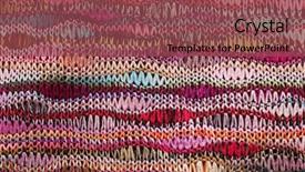  Presentation with nature art - Beautiful slide deck featuring nature clip art - fabric with colorful pattern backdrop and a violet colored foreground