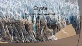  Presentation with glacier - PPT theme with nature cold glaciers - perito moreno glacier in argentina background and a light blue colored foreground