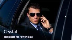  Presentation with car business - Slide set with nature corporate - portrait of business man inside background and a wine colored foreground