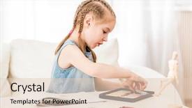  Presentation with pastel - Slide deck with amazingly drawing with dry pastel background and a lemonade colored foreground