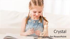  Presentation with pastel - PPT layouts having amazingly drawing with dry pastel background and a lemonade colored foreground