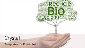  Presentation with green energy - Audience pleasing presentation consisting of nature ecology bio eco energy backdrop and a lemonade colored foreground