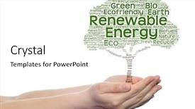  Presentation with green energy - Theme consisting of nature ecology bio eco energy background and a white colored foreground