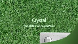  Presentation with grass - Cool new theme with nature energy - plug and socket backdrop and a forest green colored foreground