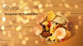  Presentation with harvest - Beautiful slide deck featuring nature-environment-and-harvest-concept backdrop and a yellow colored foreground