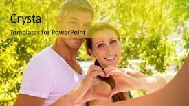  Presentation with boyfriend and girlfriend - PPT layouts enhanced with nature healing - embracing boyfriend girlfriend loved background and a yellow colored foreground