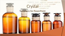  Presentation with bottles - Audience pleasing PPT layouts consisting of nature healing - medicine bottles isolated on white backdrop and a  colored foreground