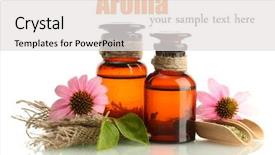  Presentation with nature purple - Theme enhanced with nature healing - medicine bottles with purple echinacea background and a white colored foreground