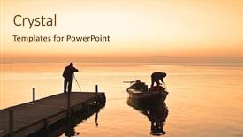  Presentation with love - PPT theme with nature humans - love the lake background and a  colored foreground