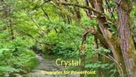  Presentation with west - Theme having nature-landscape-in-temperate-area background and a tawny brown colored foreground