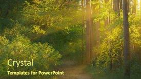  Presentation with sunshine - Slide set consisting of nature-landscape-of-sunshine background and a tawny brown colored foreground