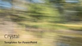  Presentation with fall abstract - Slide set enhanced with nature-motion-blur-abstract background and a coral colored foreground