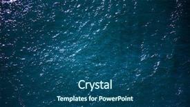  Presentation with ocean surface - Cool new PPT layouts with nature ocean - sea surface aerial shot backdrop and a ocean colored foreground