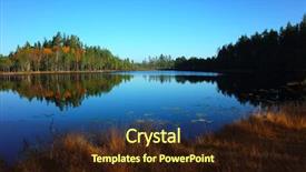  Presentation with calm - Audience pleasing presentation consisting of nature of sweden in autumn backdrop and a light gray colored foreground