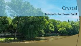  Presentation with cordoba - Presentation theme having nature-of-the-province background and a light blue colored foreground