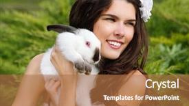  Presentation with beautiful nature - Cool new presentation design with nature outdoor alice in wonderland backdrop and a coral colored foreground