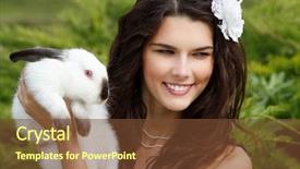  Presentation with bride - Cool new presentation theme with nature outdoor alice in wonderland backdrop and a tawny brown colored foreground