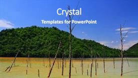  Presentation with copper mine - Slides enhanced with nature pollution of a copper background and a  colored foreground