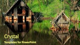  Presentation with soil pollution - Slides having nature pollution of a copper background and a tawny brown colored foreground