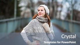  Presentation with summer winter autumn spring - Amazing slide set having fairness cream - autumn winter portrait young woman backdrop and a gray colored foreground