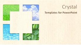  Presentation with eco paper - Slide deck having nature-resource-and-cardboard-texture background and a cream colored foreground