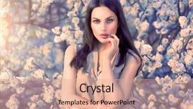  Presentation with beautiful spring flowers - PPT theme having nature romantic beauty in fantasy background and a  colored foreground