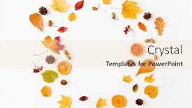  Presentation with botany - Presentation featuring nature-season-and-botany-concept background and a lemonade colored foreground