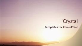  Presentation with sun desert - Colorful presentation design enhanced with nature shots - landscape shot of sun coming backdrop and a lemonade colored foreground
